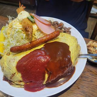 オムライス 中盛り(松の家)