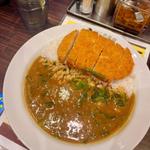 チキンカツカレー ハーフほうれん草