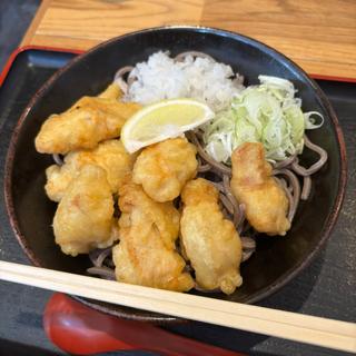 鶏天と鬼おろし蕎麦(つけ蕎麦 あらた屋)