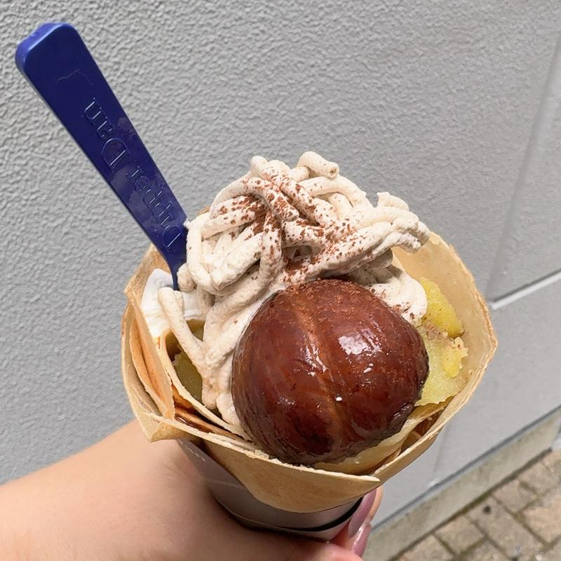 渋皮栗とおいものモンブランクレープ(ディッパーダンイオン堺北花田店)