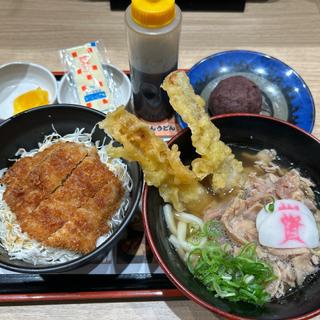 選べるしあわせセット（ミニかしわごぼ天うどん+ミニたれカツ丼）