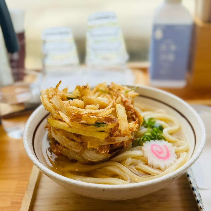 かけうどん＋かき揚げ(時とまるudon)