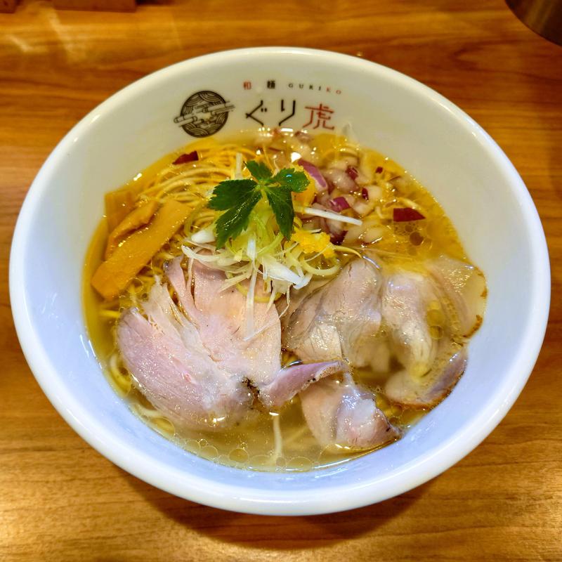 鶏塩らーめん(和麺ぐり虎 京都本店)