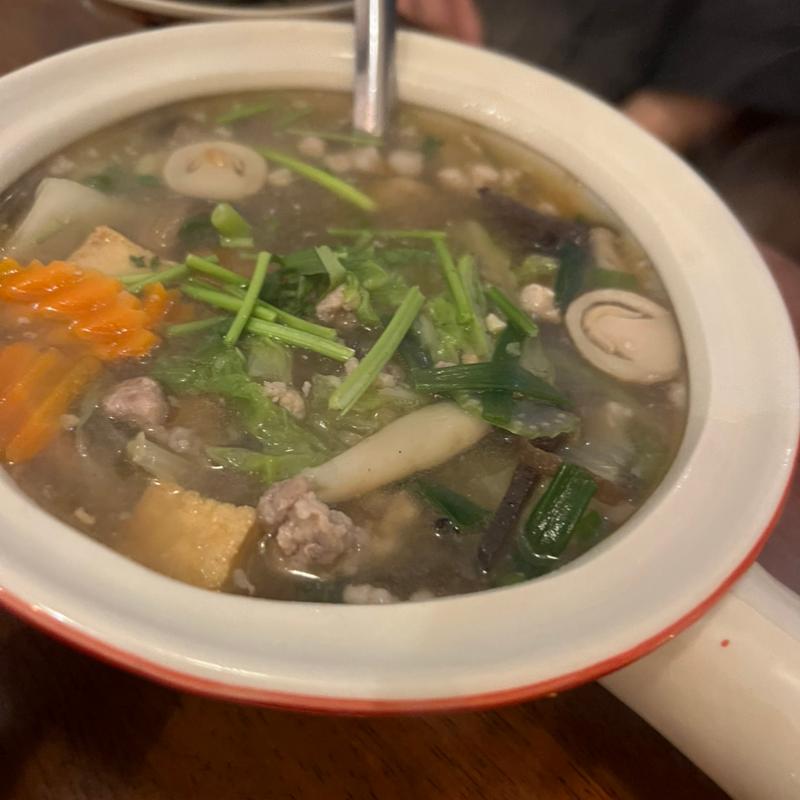 トムチュー 豆腐と豚ひき肉の野菜春雨スープ(タイのおうちごはんaroina)