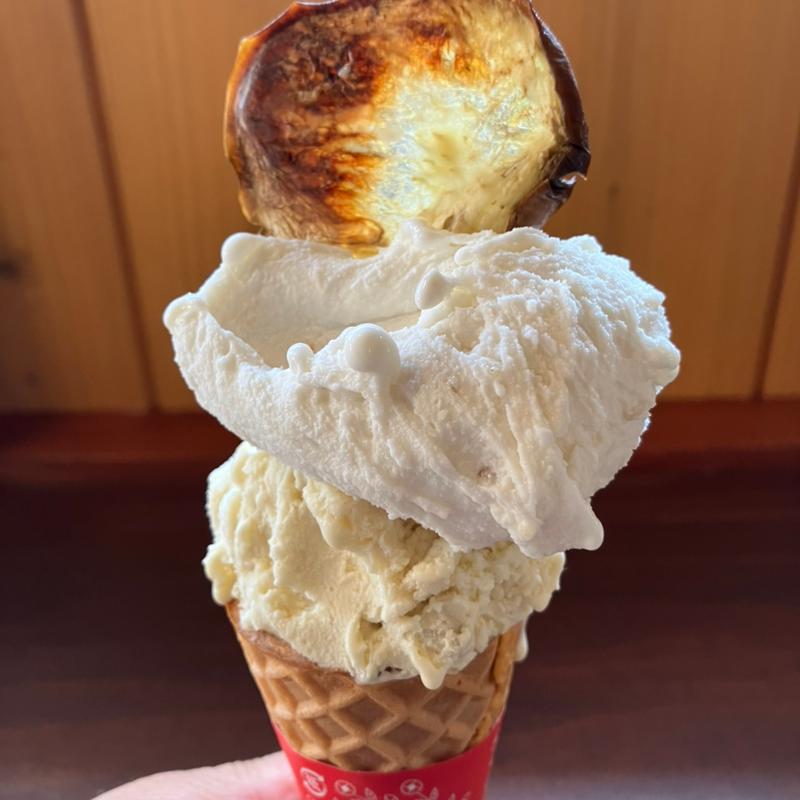 和栗と白ナス(カシェット アイスクリーム&コーヒー)