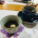 白玉ぜんざいとコーヒー_花のれんランチ