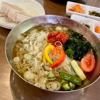 冷麺 むし豚付きセット(オヂェパメン)