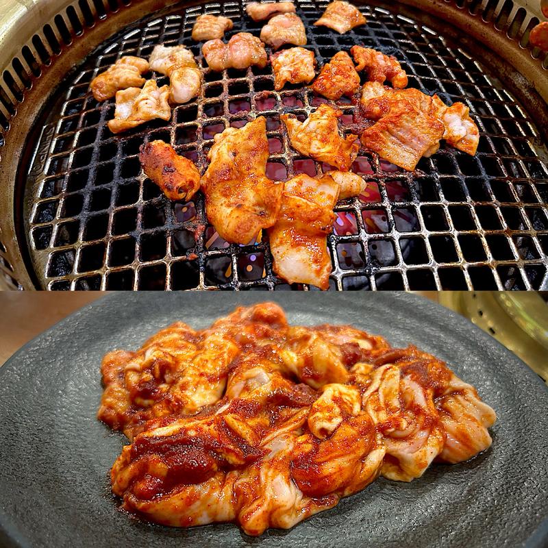 豚ホルモン(辛)(焼肉 牛魔王 長町南店)