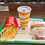昼マック　ダブルチーズバーガーLサイズ変更