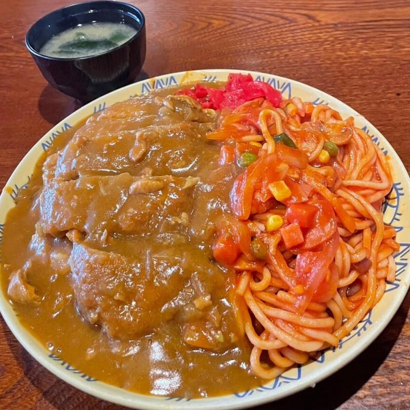 カレーナポリタン(喫茶とお食事の店 ふじ)