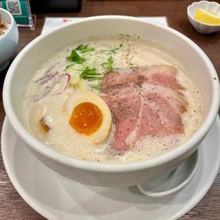 泡鶏白湯(京都鶏白湯そば 純 四条烏丸)