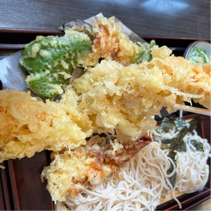 特大えび天ぷらそば（温・冷）(小玉家)
