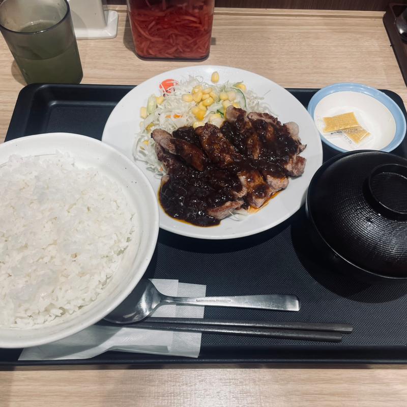 シビ辛麻辣トンテキ定食(松屋 藤沢南口店 )