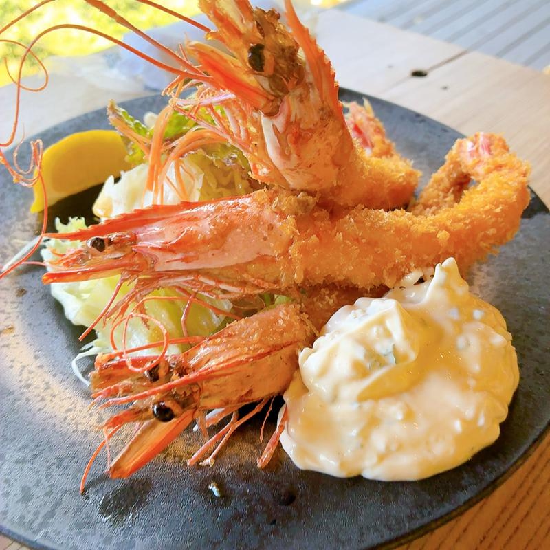 海老フライ定食(染と茶 可部店 )