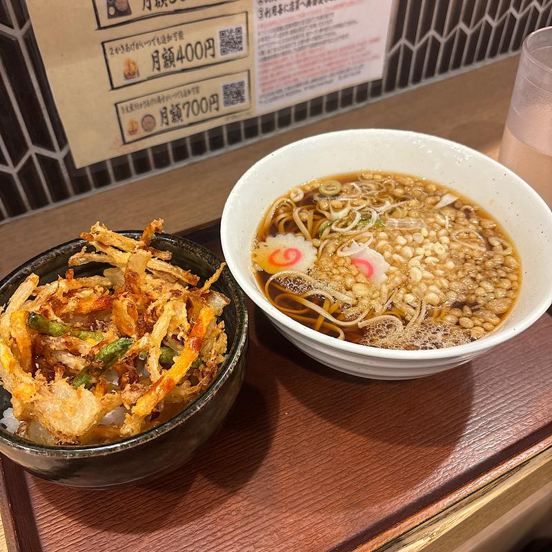 かきあげ丼セット(さがたに　新宿京王モール店)