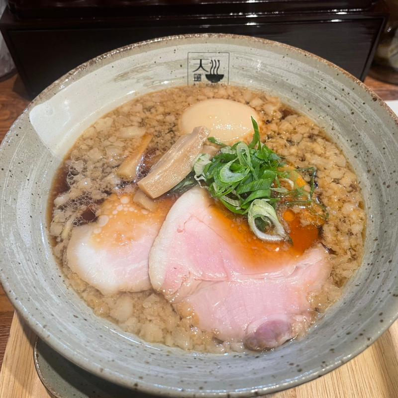 アグー背脂入醤油らあめん(麺処 天川)