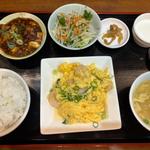 えび玉と麻婆豆腐セット