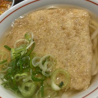 きつねうどんミニカツ丼セット(釜喜利うどん)