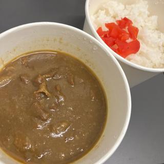 もつ煮カレーライス