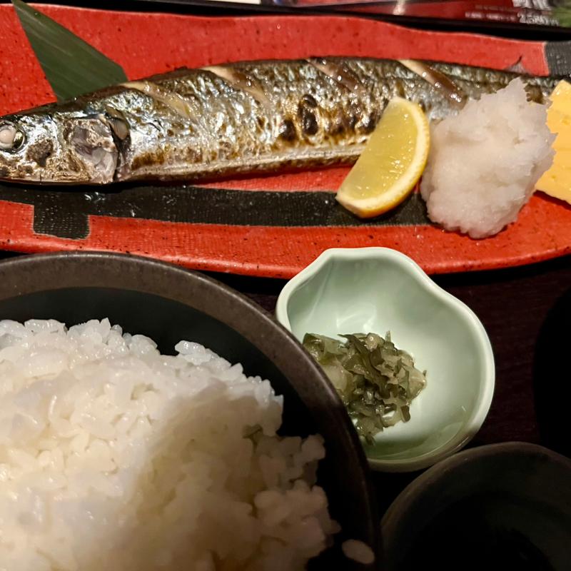 新秋刀魚定食(土風炉 六本木店 （とふろ）)