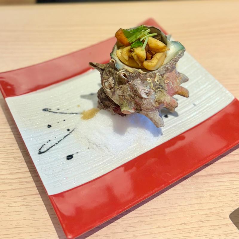 サザエ壺焼き(桃太郎すし 谷原店)