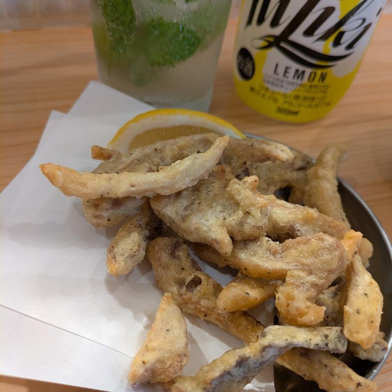 やみつきモツ天(肉のウヱキ 代々木店)