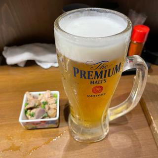 生ビール 中(炉端と焼き鳥 かしわ屋治兵衛 名古屋駅店)