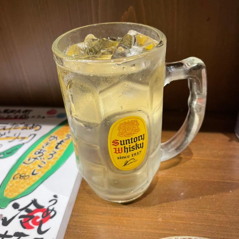 角ハイボール(炉端と焼き鳥 かしわ屋治兵衛 名古屋駅店)