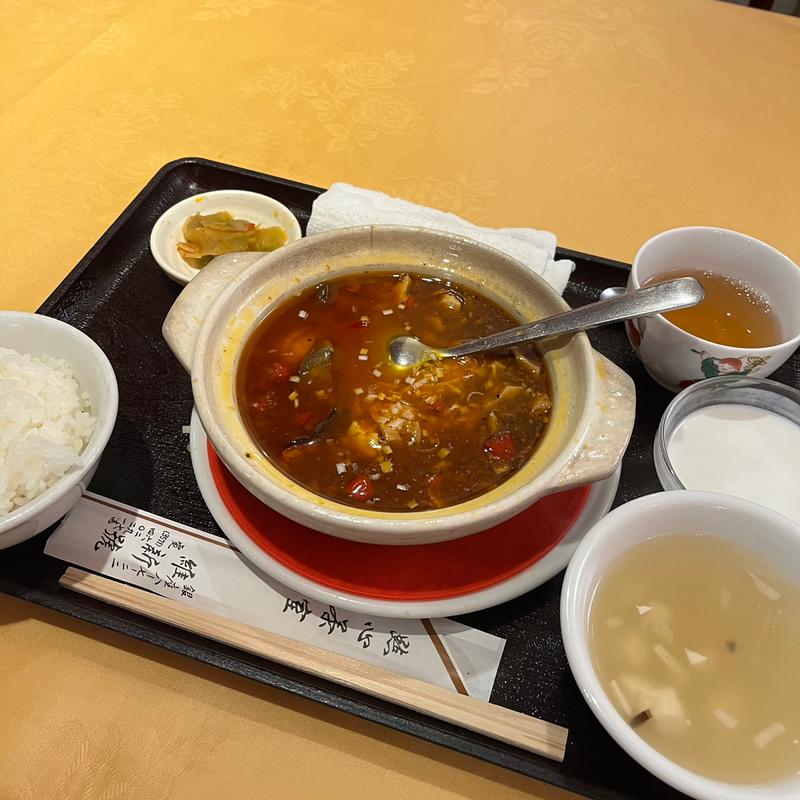 大辛麻婆豆腐セット(銀座 維新號 本店)