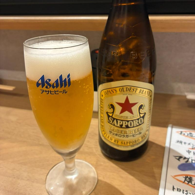 赤星中瓶(海鮮酒場 魚竹)