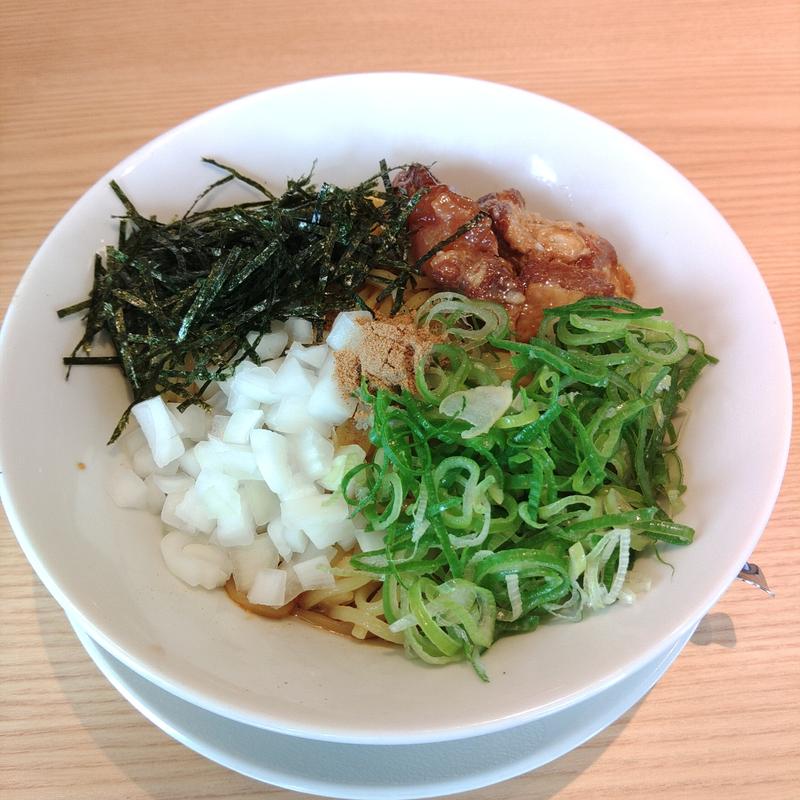 熟成醤油 油そば(丸源ラーメン一関店)
