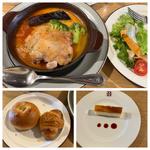 プレミアムセット（グリルチキンのトマトクリームフォンデュ）