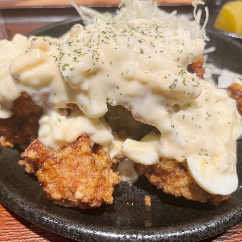 チキン南蛮風唐揚げ定食(きしから名谷店)
