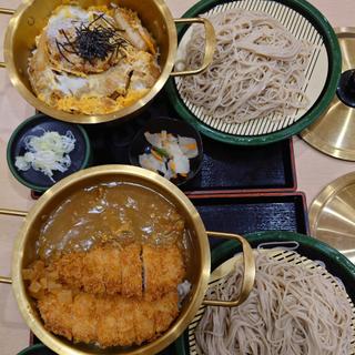 倍盛鍋カツカレー ご飯大盛 麺大盛 倍盛かつ丼 ご飯大盛 麺大盛(ゆで太郎いわき鹿島店 )