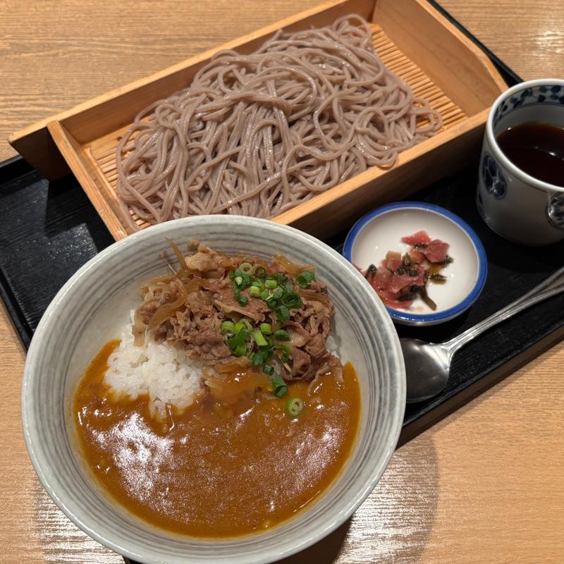 おすすめセット（牛すきカレーとお蕎麦）(笹陣 渋谷店)