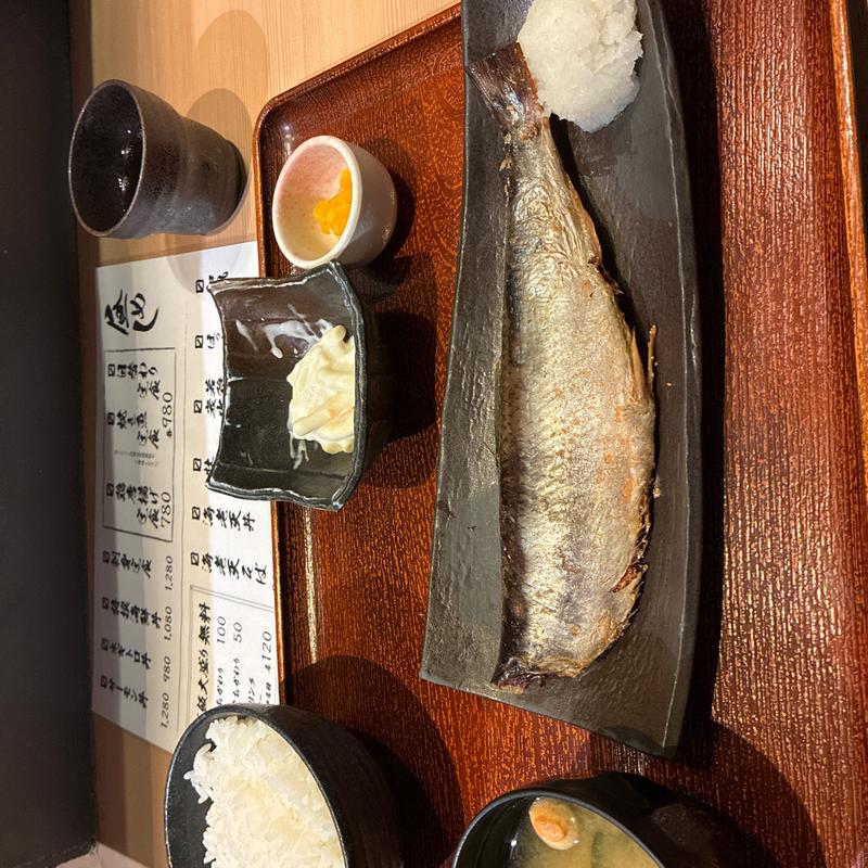 焼き魚定食 にしん明太(魚吉 札幌駅前本店)