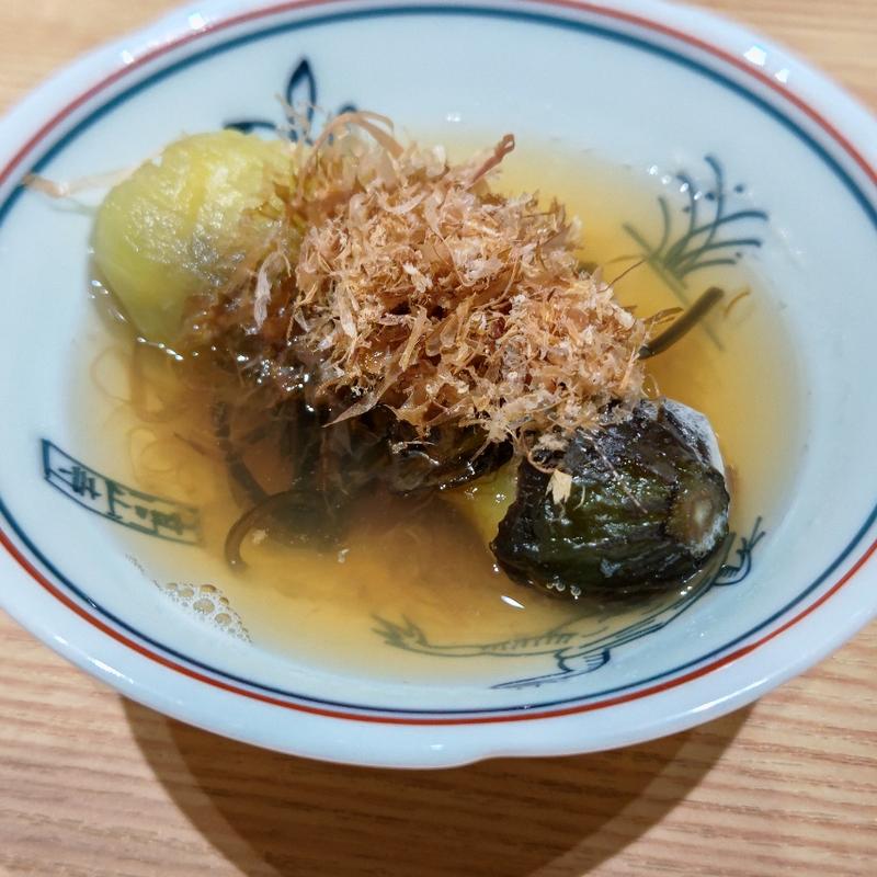 秋茄子おでん(寿司トおでんにのや横浜店)