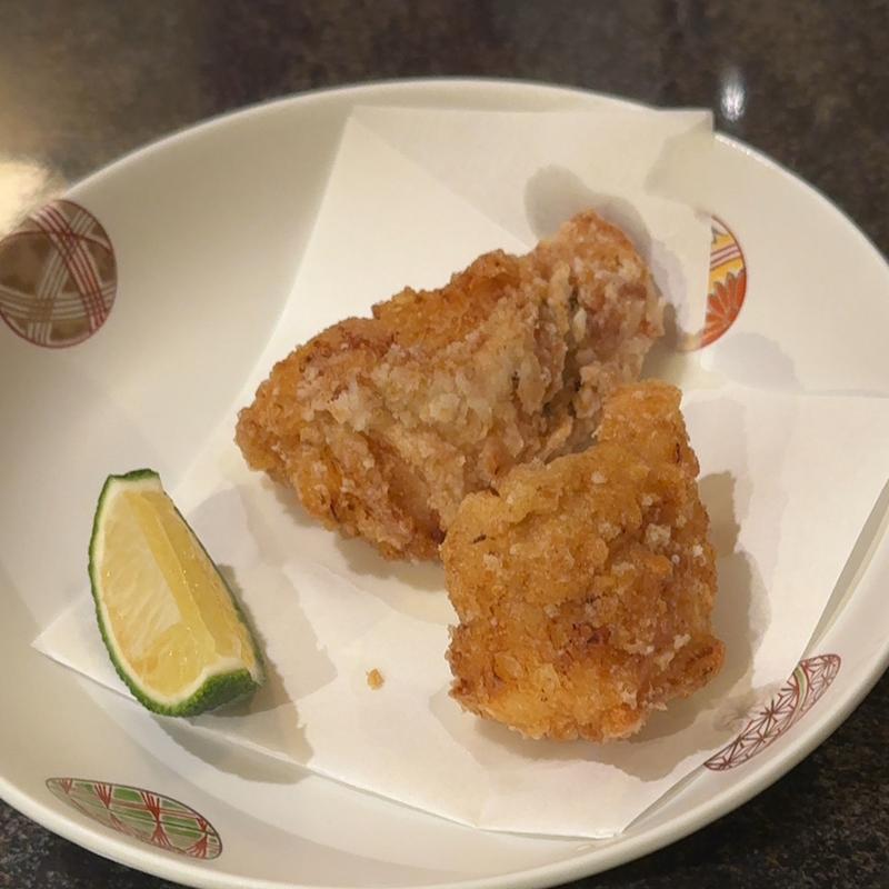 むつの唐揚げ(割烹 黒ねこ)