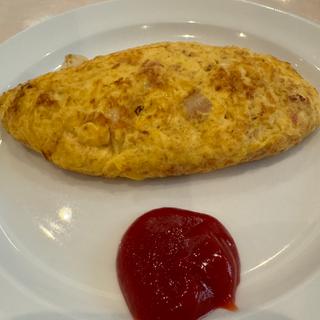 枕崎産鰹節のオムレツ(カフェレストラン トリアン)