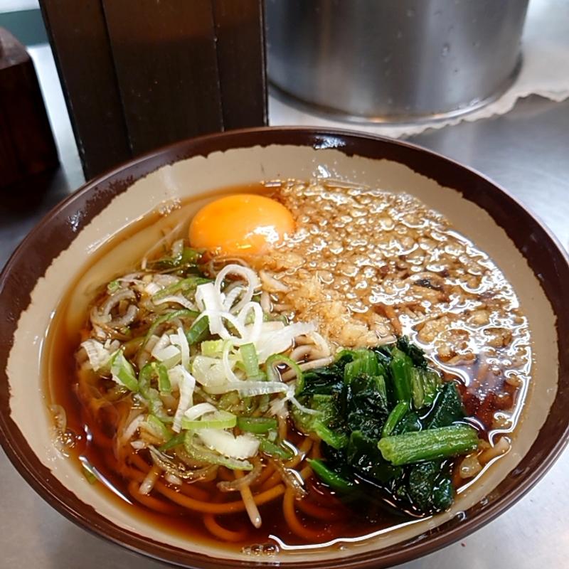 たぬきそば(JR長野駅 新幹線 そば店)