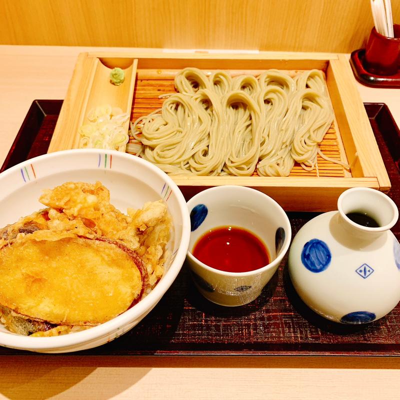 へぎ蕎麦と野菜丼セット(長岡小嶋屋 CoCoLo新潟店)