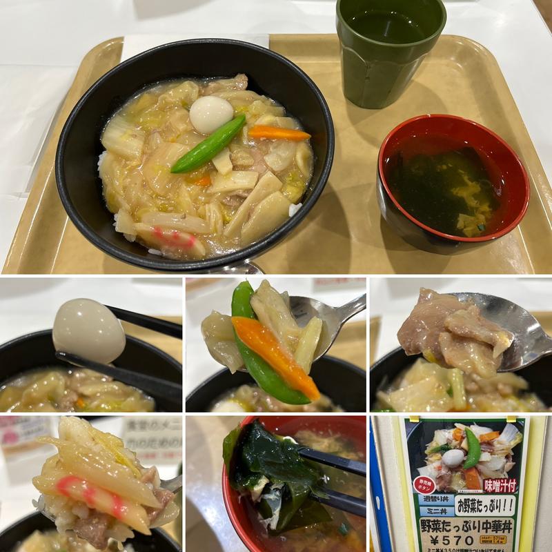 野菜たっぷり中華丼(新宿区役所　お食事処けやき)