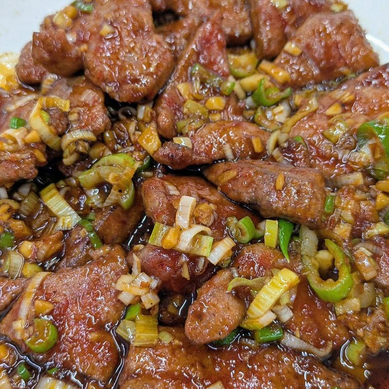 レバの唐辛子炒め(中華十八番)