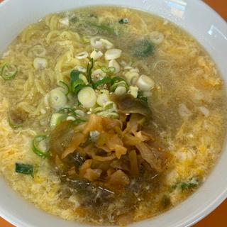 ニラ玉ザーサイラーメン