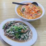 ニラレバと激辛タンタンメン