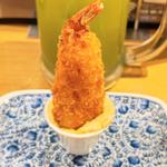 そびえ立つ、海老フライカツ(鮨・酒・肴 杉玉 大船)
