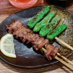 牛タン串・ししとう(富の市)