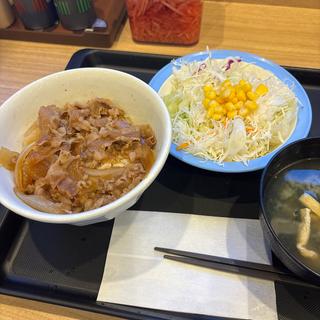 牛めしランチセット並(松屋 渋谷清水橋店 )