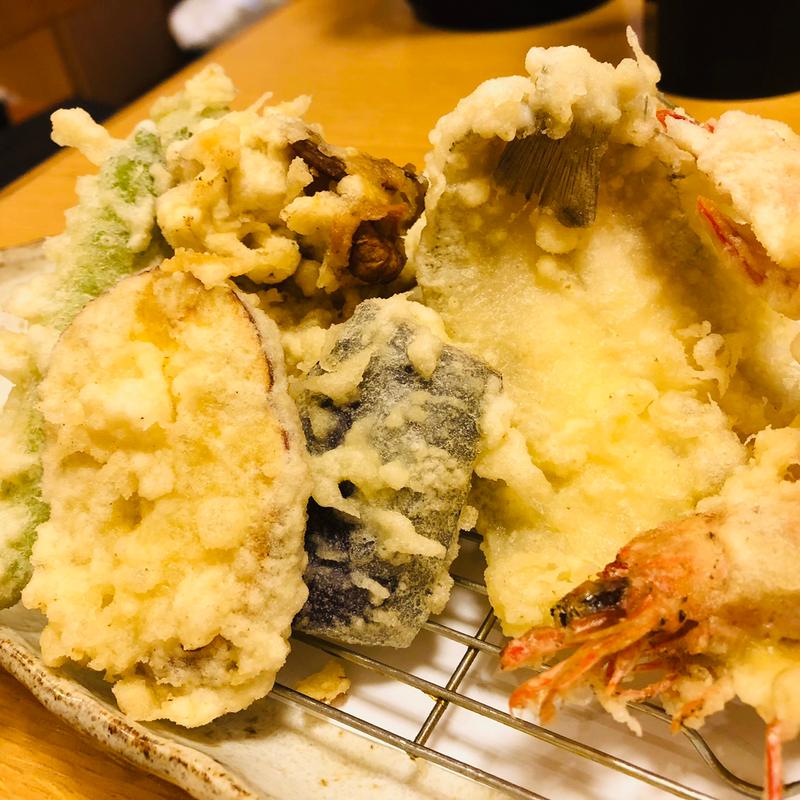 たか海老と白鱚と旬野菜の天ぷら盛り合わせ (海鮮本舗)