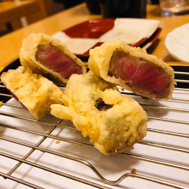 和牛の天ぷら(海鮮本舗)